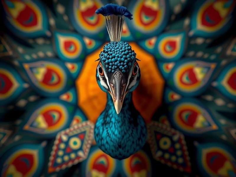 Poker game table with cards and chips