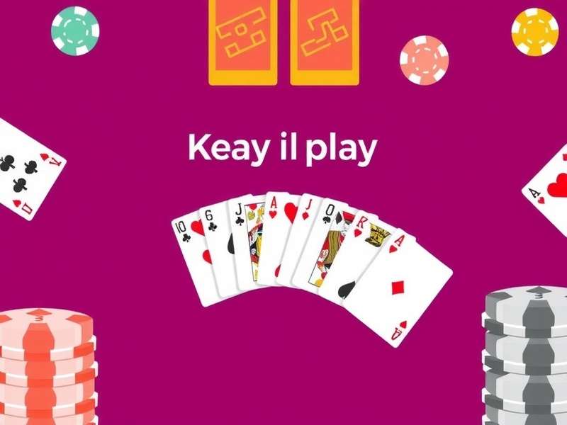 A professional poker table with cards and chips under dramatic lighting