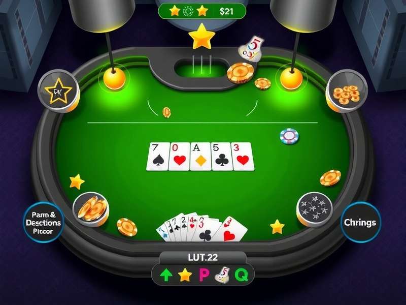 A focused poker player in India analyzing cards on a digital tablet