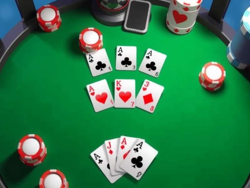 Professional poker player analyzing hand on laptop